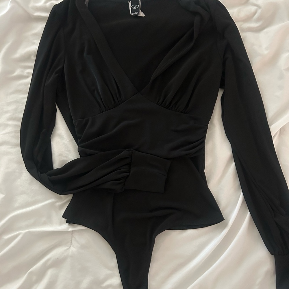 Black Long Sleeve Bodysuit